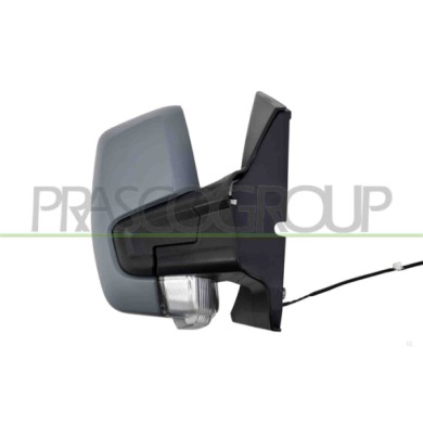 DX_SCRITTA_LOGO.jpg Retrovisore Destro Manuale Con Primer Con Fanale Convesso 2 Pins Ford Transit/Tourneo Custom (Ttf) Dal 2018 