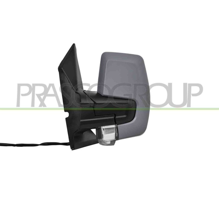 SX_SCRITTA_LOGO.jpg Retrovisore Sinistro Elettrico Con Primer Termico Con Fanale Con Blis Convesso 8 Pins Ford Transit/Tourneo C
