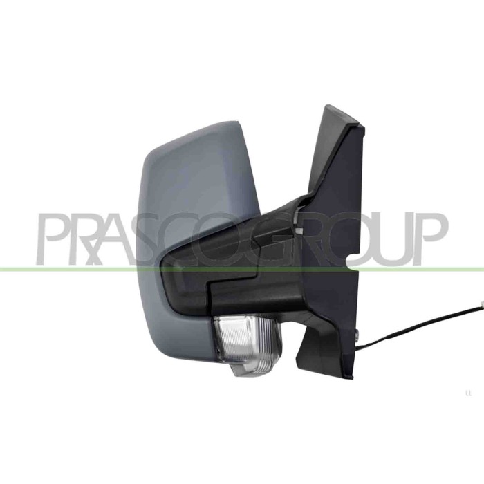 DX_SCRITTA_LOGO.jpg Retrovisore Destro Elettrico Con Primer Termico Chiudibile Con Fanale Convesso 8 Pins Ford Transit/Tourneo C