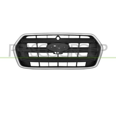 NEUTRO.jpg Griglia Radiatore Nera Con Cornice Cromata Con Foro Telecamera Ford Transit Dal 2019 Kk31-17B968-C