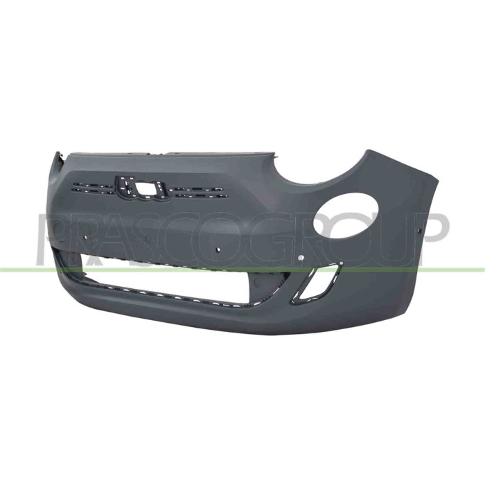 NEUTRO.jpg Paraurti Anteriore Con Primer Con Tappo Coprigancio Con 6 Fori Pdc+Supporti Fiat 500 Ev (332) Dal 2020 735743308