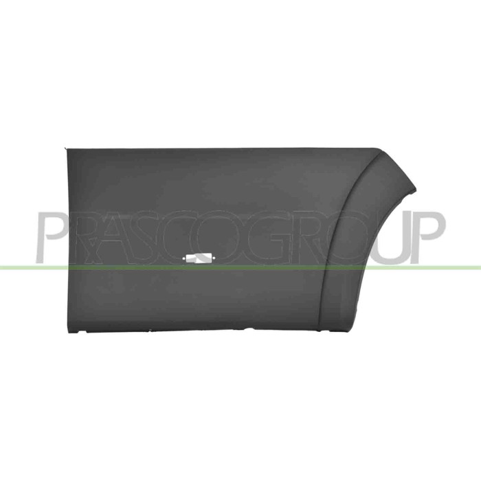 DX_SCRITTA_LOGO.jpg Modanatura Parafango Posteriore Destro Grigia Goffrata Con Clips Con Sede Luce Di Posizione Citroen Jumper 2