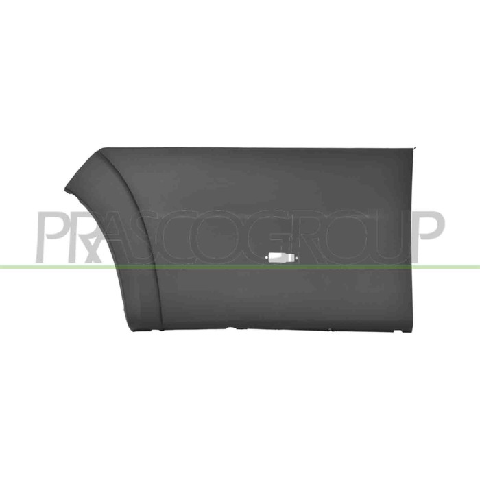 SX_SCRITTA_LOGO.jpg Modanatura Parafango Posteriore Sinistro Grigia Goffrata Con Clips Con Sede Luce Di Posizione Citroen Jumper