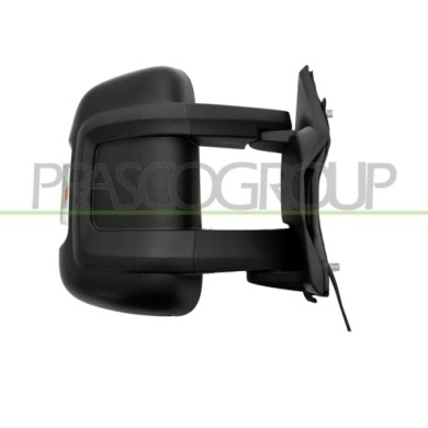 DX_SCRITTA_LOGO.jpg Retrovisore Destro Manuale Nero Con Fanale Arancio Convesso Braccio Medio 2 Pins Citroen Jumper Dal 2006 Al 