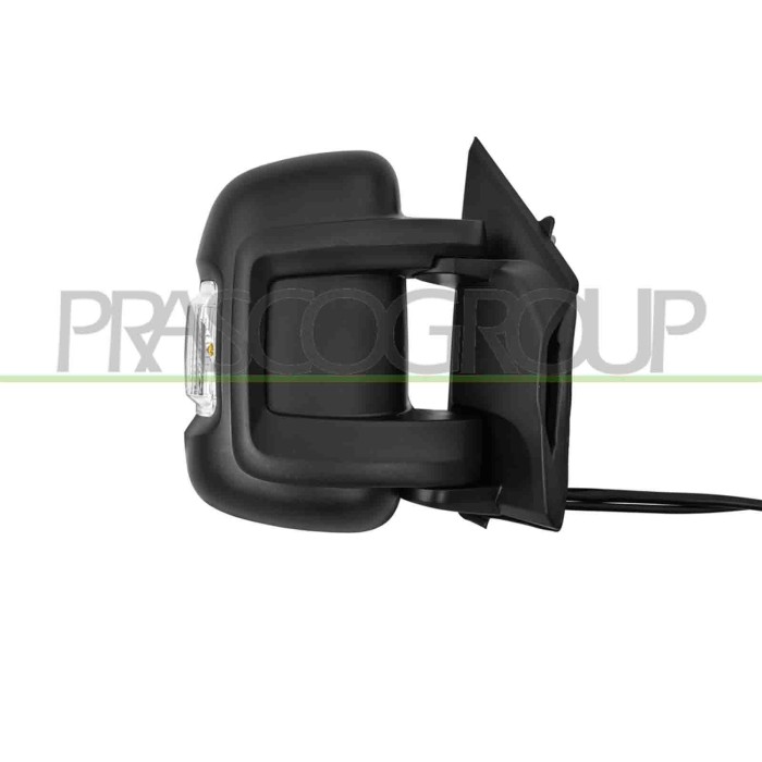 DX_SCRITTA_LOGO.jpg Retrovisore Destro Elettrico Termico Chiudibile Fanale Lampadina 16W Blis Braccio Corto 12 Pins Citroen Jump