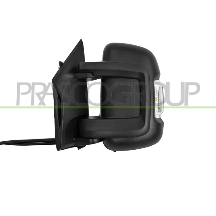 SX_SCRITTA_LOGO.jpg Retrovisore Sinistro Elettrico Termico Chiudibile Fanale Lampadina 16W Blis Braccio Corto 14 Pin Citroen Jum