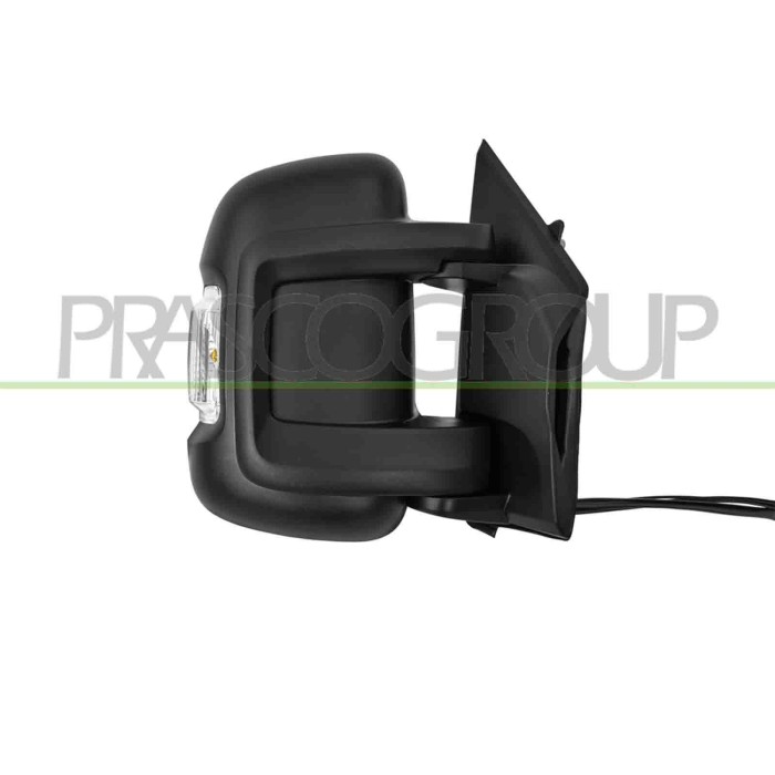 DX_SCRITTA_LOGO.jpg Retrovisore Destro Elettrico Termico Chiudibile Fanale Lampadina 16W Blis Braccio Corto 13 Pins Citroen Jump