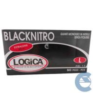 GUANTI-NERI-RETRO-LOGO.jpg Logica Guanti Professionali Monouso In Nitrile Senza Polvere Taglia L 50 Pz