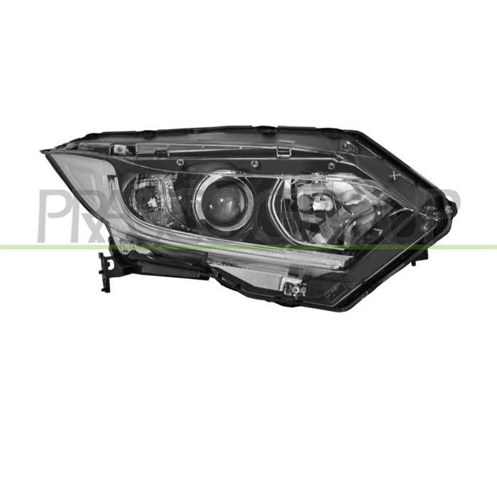 DX_SCRITTA_LOGO.jpg Proiettore Destro Elettrico Con Motore Con Luce Diurna Led Honda Hr-V Dal 2018 Al 2021 33100T7Ag31