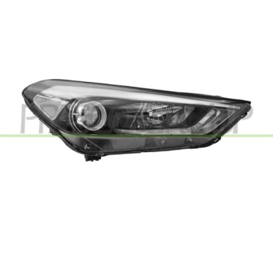 DX_SCRITTA_LOGO.jpg Proiettore Destro H7+H7 Elettrico Con Motore Led Hyundai Tucson (Tl) Dal 2015 Al 2018 92102D7001