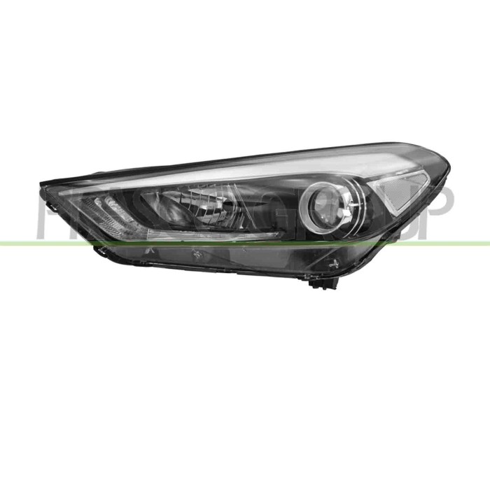 SX_SCRITTA_LOGO.jpg Proiettore Sinistro H7+H7 Elettrico Con Motore Led Hyundai Tucson (Tl) Dal 2015 Al 2018 92101D7001