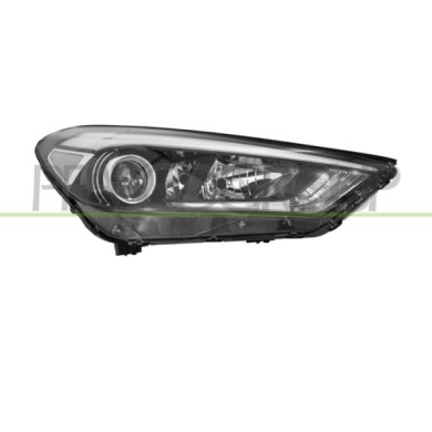 DX_SCRITTA_LOGO.jpg Proiettore Destro H7+H7+H7 Elettrico Con Motore Con Luce Diurna Nero Led Hyundai Tucson (Tl) Dal 2015 Al 201