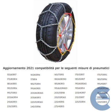 149900-large_default.jpg Mcs Melchioni Ca970 Catene Da Neve Omologate 9 Mm Cricchetto Incluso