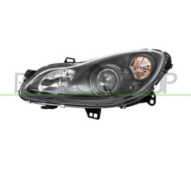 SX_SCRITTA_LOGO.jpg Proiettore Sinistro H7+H7 Elettrico Con Motore Nero Smart Fortwo Dal 2007 Al 2012 A4518201159