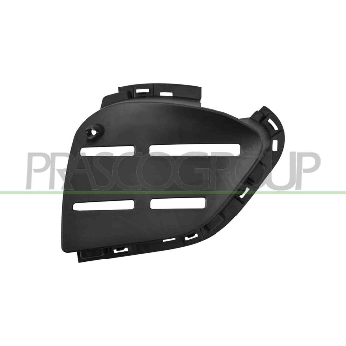 SX_SCRITTA_LOGO.jpg Griglia Sinistra Paraurti Anteriore Interna Nera Chiusa Mercedes Cla Class (W118/C118) Amg/Amg Line Dal 2019