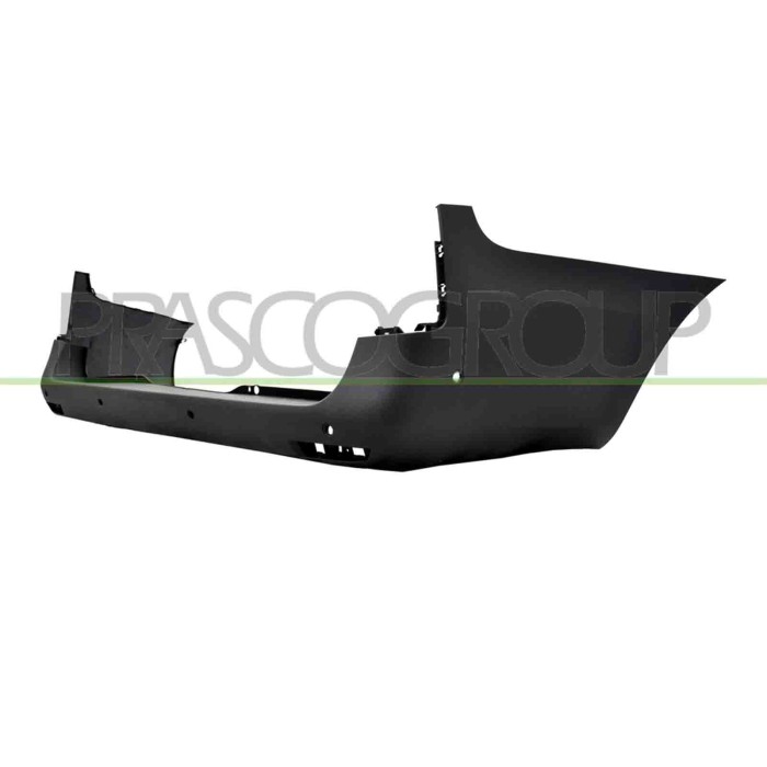 NEUTRO.jpg Paraurti Posteriore Grigio Scuro Goffrato Fori Pdc+Supporti Con Traccia Gancio Rimorchio Mercedes Vito 2014-2019 A447