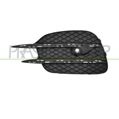 SX_SCRITTA_LOGO.jpg Griglia Sinistra Paraurti Anteriore Nera Goffrata Con Foro Pdc Mercedes V Class (W447) Amg Line Dal 2014 Al 
