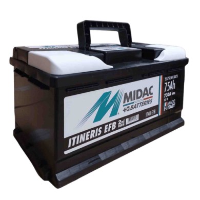 MIDAC SPONS_1.jpg Midac It4b Batteria Auto Efb Start E Stop 75ah 730 A 12v Made In Italy.