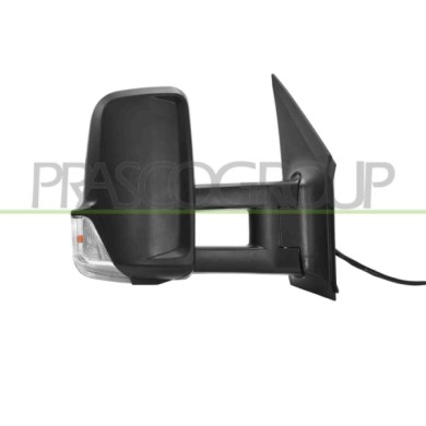 DX_SCRITTA_LOGO.jpg Retrovisore Destro Elettrico Nero Con Fanale Braccio Corto Mercedes Sprinter Dal 2006 Al 2013 A9068106516