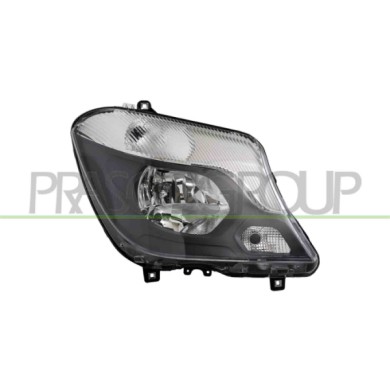 DX_SCRITTA_LOGO.jpg Proiettore Destro H7+H7 Elettrico Con Motore Mercedes Sprinter Dal 2013 Al 2018 A9068202461