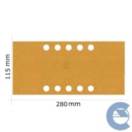 150578-large_default.jpg Mirka Gold P120 Plain 10f Fto 115x280mm 2311809912 Kit 100 Pezzi X Striscia Grana Media