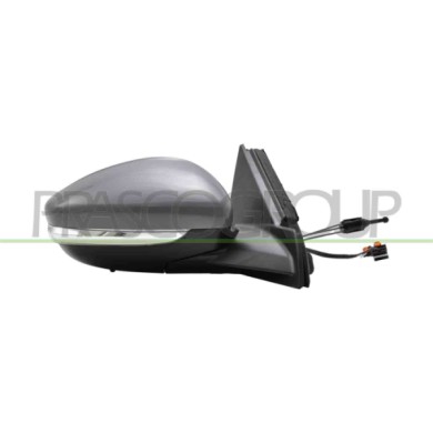 DX_SCRITTA_LOGO.jpg Retrovisore Destro A Cavi Con Primer Con Fanale Lampadina 5W Con Sonda Convesso 4 Pins Opel/Vauxhall Corsa 2