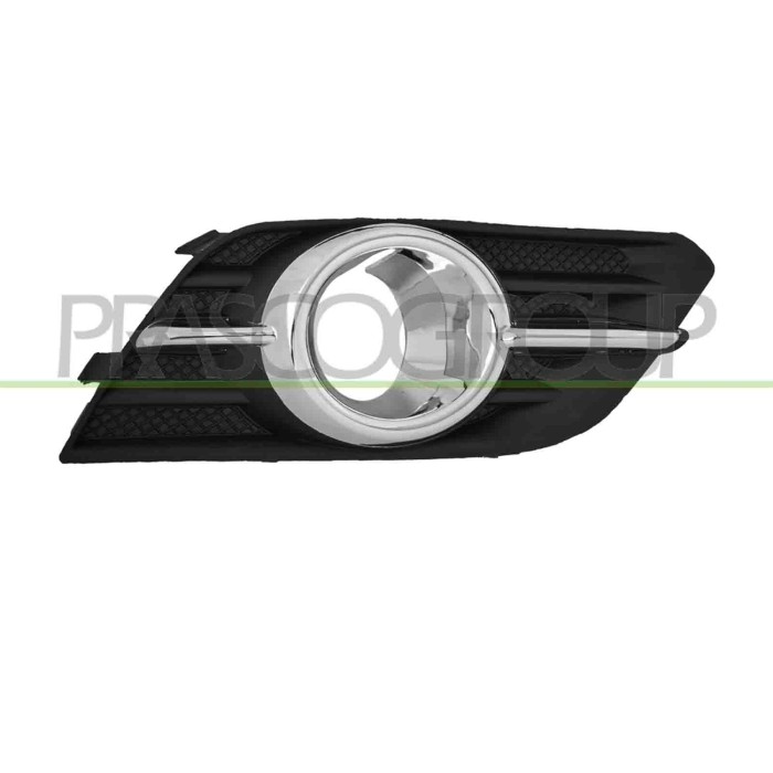 DX_SCRITTA_LOGO.jpg Griglia Destra Paraurti Anteriore Nera Con Sede Fendi Con Modanatura Cromata Opel/Vauxhall Mokka Dal 2013 Al