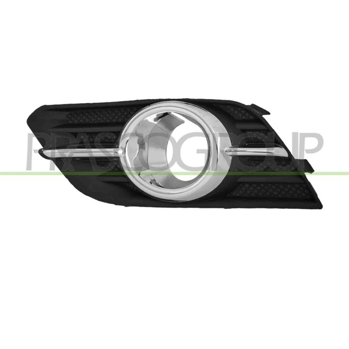 SX_SCRITTA_LOGO.jpg Griglia Sinistra Paraurti Anteriore Nera Con Sede Fendi Con Modanatura Cromata Opel/Vauxhall Mokka Dal 2013 