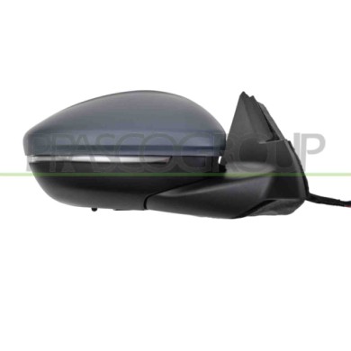 DX_SCRITTA_LOGO.jpg Retrovisore Destro Elettrico Con Primer Termico Con Fanale Con Sonda Convesso 8 Pins Opel/Vauxhall Mokka Dal