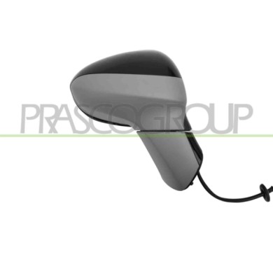 DX_SCRITTA_LOGO.jpg Retrovisore Destro Elettrico Primer Termico Corpo Nero Lucido Convesso 5 Pins Opel/Vauxhall Zafira C Tourer 