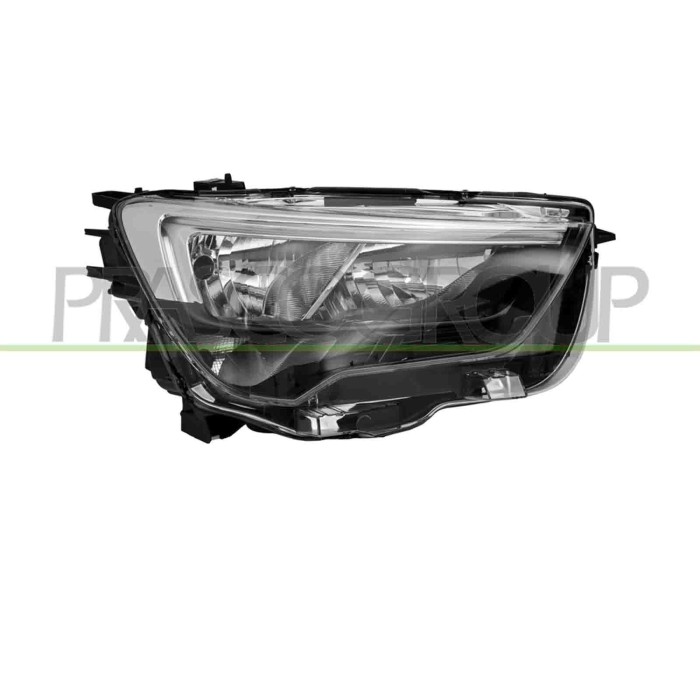 DX_SCRITTA_LOGO.jpg Proiettore Destro Elettrico Con Motore Con Luce Diurna Led Opel/Vauxhall Combo (E) Van Dal 2018 Al 2024 1634