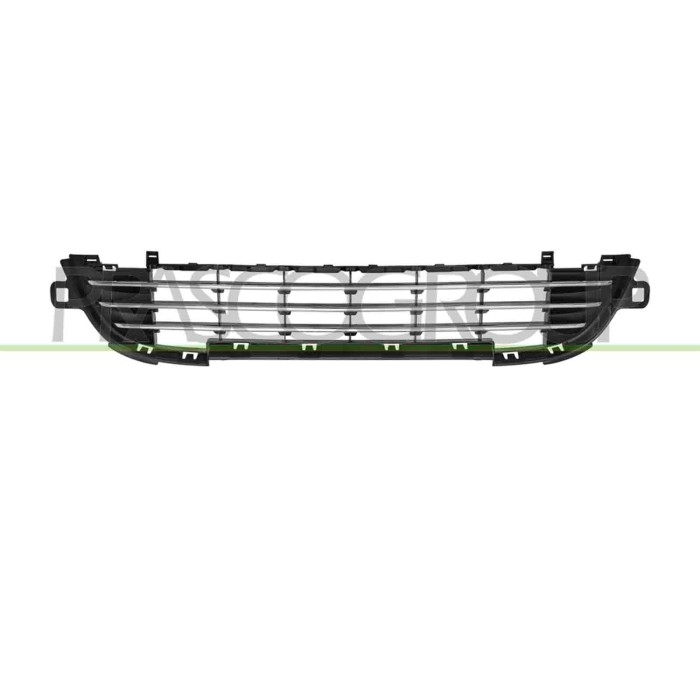 NEUTRO.jpg Griglia Inferiore Con Modanature Cromate Paraurti Anteriore Peugeot 207 Dal 2009 Al 2012 7422C4