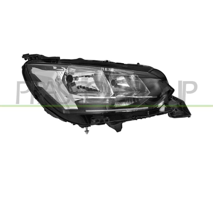 DX_SCRITTA_LOGO.jpg Proiettore Destro H9+H18 Elettrico Con Motore Senza Luce Diurna Versione Valeo Peugeot 208 Dal 2019 Al 2023 