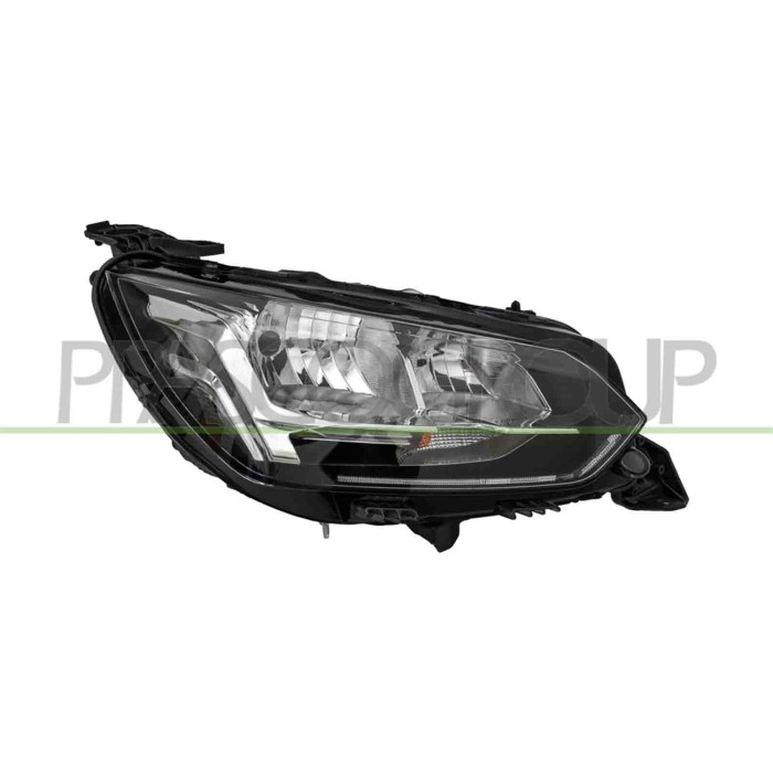 DX_SCRITTA_LOGO.jpg Proiettore Destro H9+H18 Elettrico Con Motore Senza Luce Diurna Versione Valeo Peugeot 208 Dal 2019 Al 2023 