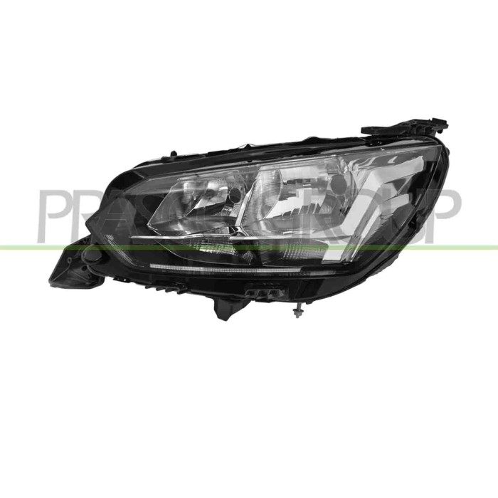 SX_SCRITTA_LOGO.jpg Proiettore Sinistro H9+H18 Elettrico Con Motore Con Luce Diurna Versione Valeo Peugeot 208 Dal 2019 Al 2023 