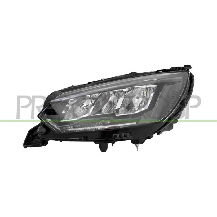 SX_SCRITTA_LOGO.jpg Proiettore Sinistro Elettrico Con Motore Led Peugeot 208 Dal 2019 Al 2023 9833036380
