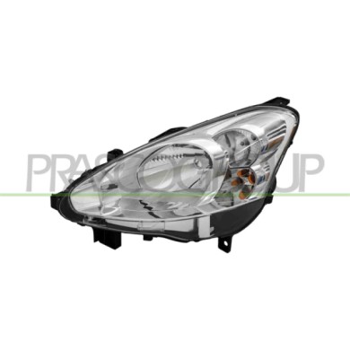 SX_SCRITTA_LOGO.jpg Proiettore Sinistro H4 Elettrico Con Motore Peugeot Partner Dal 2012 Al 2015 9677202480