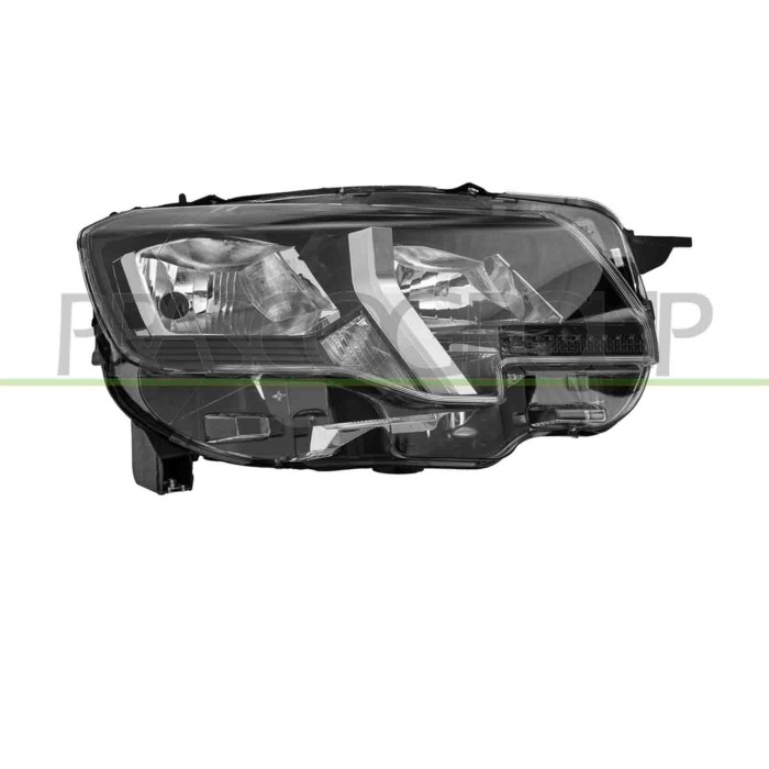 SX_SCRITTA_LOGO.jpg Proiettore Sinistro H7+H1 Elettrico Con Motore Peugeot Rifter Dal 2018 Al 2024 9816826880