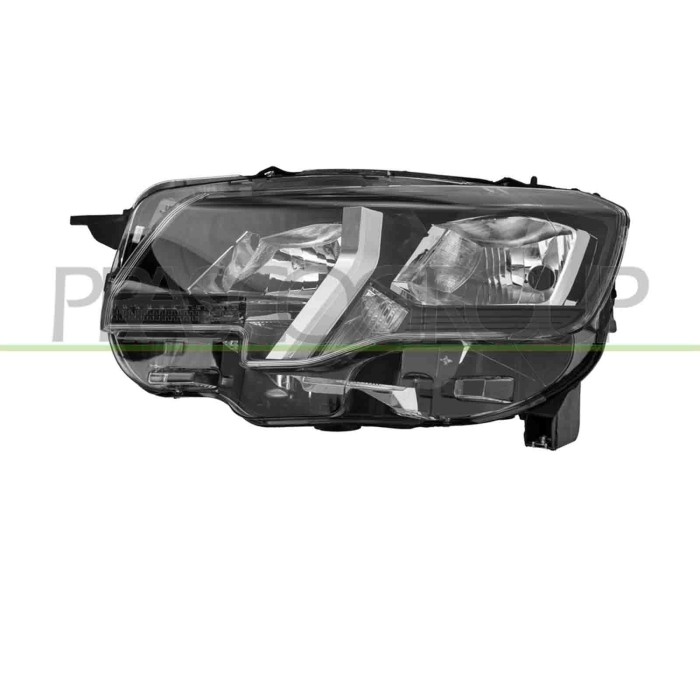 SX_SCRITTA_LOGO.jpg Proiettore Sinistro H7+H1 Elettrico Con Motore Peugeot Rifter Dal 2018 Al 2024 9816826980