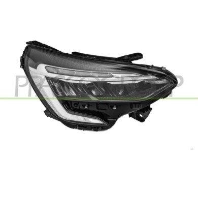 DX_SCRITTA_LOGO.jpg Proiettore Destro Elettrico Con Motore Con Bordo Cromato Con Centralina Led Renault Clio Dal 2019 260100902R