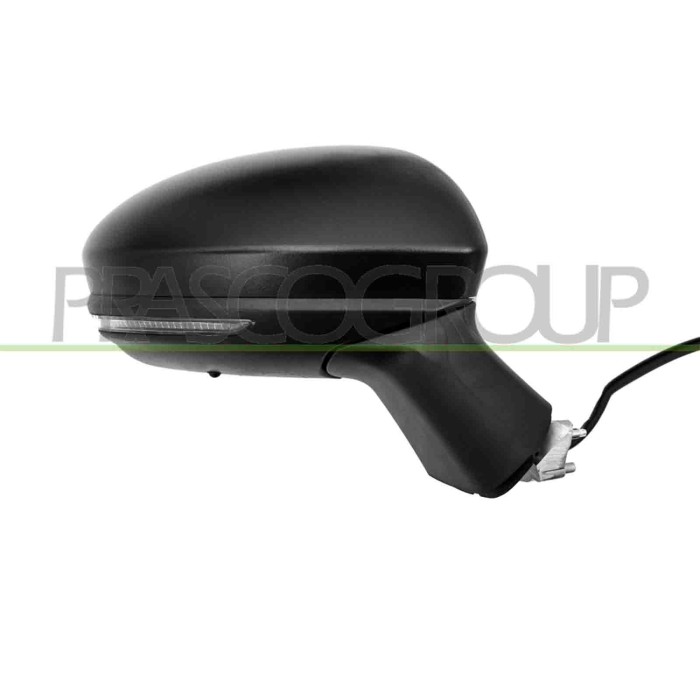 DX_SCRITTA_LOGO.jpg Retrovisore Destro Elettrico Nero Termico Con Fanale Con Sonda Convesso 9 Pins Renault Clio Dal 2019 9630118