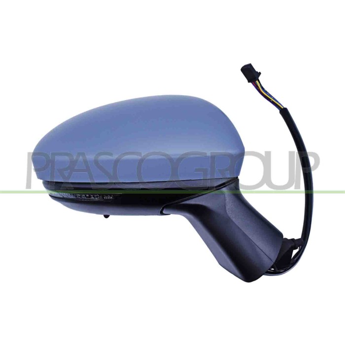 DX_SCRITTA_LOGO.jpg Retrovisore Destro Elettrico Con Primer Termico Chiudibile Con Fanale Con Sonda Convesso 11 Pins Renault Cli