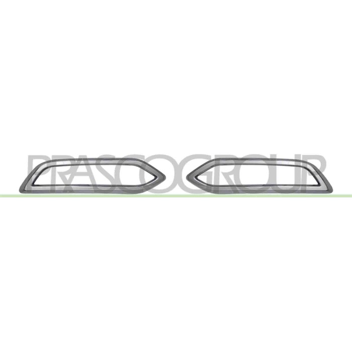 NEUTRO.jpg Kit Modanature Cromate Spoiler Paraurti Posteriore Renault Megane Dal 2020 Al 2024 850B27471R