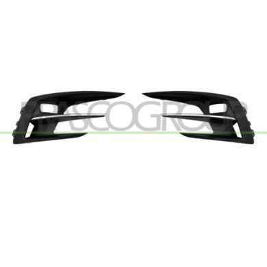 NEUTRO.jpg Kit Griglie Paraurti Anteriore Nere Goffrata Con Sede Fendi Con Modanature Cromate Renault Megane 2020-2024 261529724