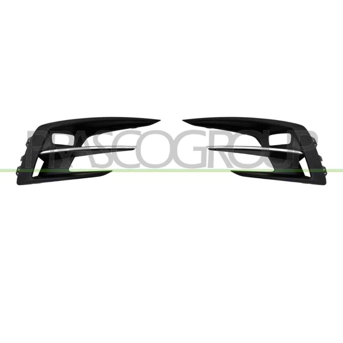 NEUTRO.jpg Kit Griglie Paraurti Anteriore Nere Goffrata Con Sede Fendi Con Modanature Cromate Renault Megane 2020-2024 261529724