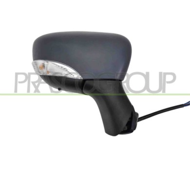 DX_SCRITTA_LOGO.jpg Retrovisore Destro Elettrico Con Primer Termico Con Fanale Con Sonda Convesso 9 Pins Renault Captur Dal 2013