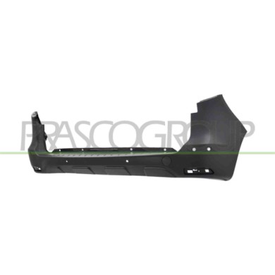NEUTRO.jpg Paraurti Posteriore Nero Goffrato Con Tappo Coprigancio Fori Pdc+Supporti Fori Park Assist Renault Express Van 2021 8