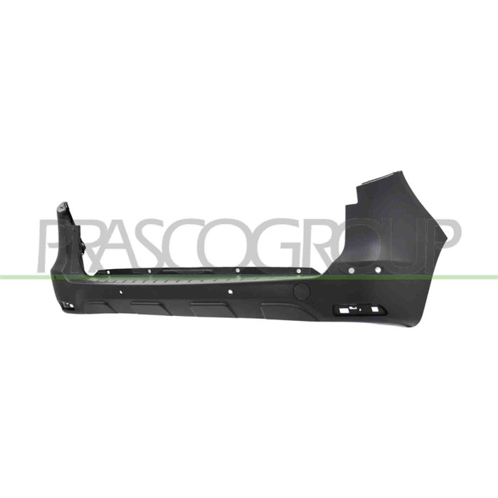 NEUTRO.jpg Paraurti Posteriore Nero Goffrato Con Tappo Coprigancio Fori Pdc+Supporti Fori Park Assist Renault Express Van 2021 8