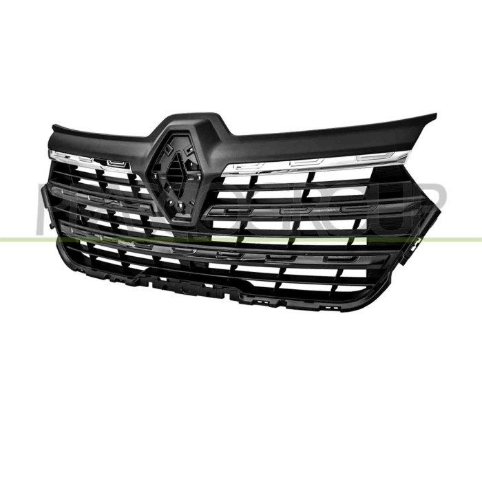 NEUTRO.jpg Griglia Radiatore Nera Goffrata Con 2 Modanature Cromate E 3 Nere Lucide Renault Trafic (X82) Dal 2021 623104956R