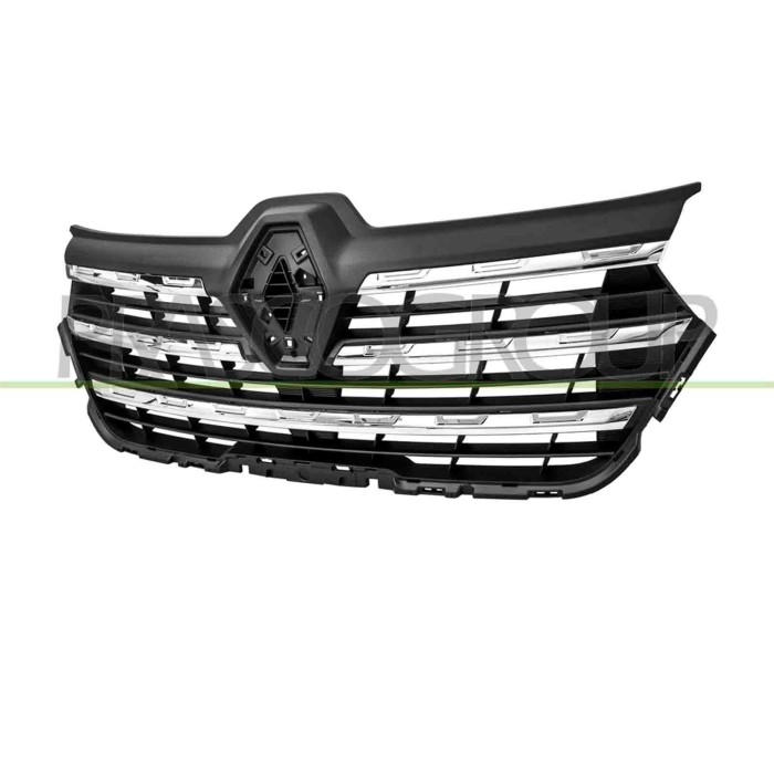 NEUTRO.jpg Griglia Radiatore Nera Goffrata Con 5 Modanature Cromate Renault Trafic (X82) Dal 2021 623107116R